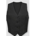 V42 Signature Black Female Fitted Twill Vest (Small)